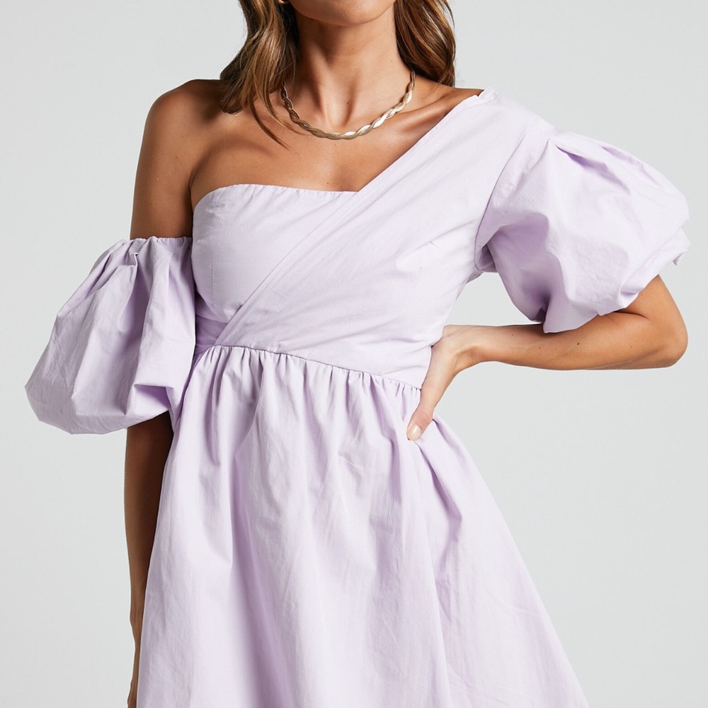 Elegant Lavender One-Shoulder Dress
